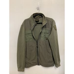 PME LEGEND Men Jacket Size XL Full Zip Pockets Green Polyester